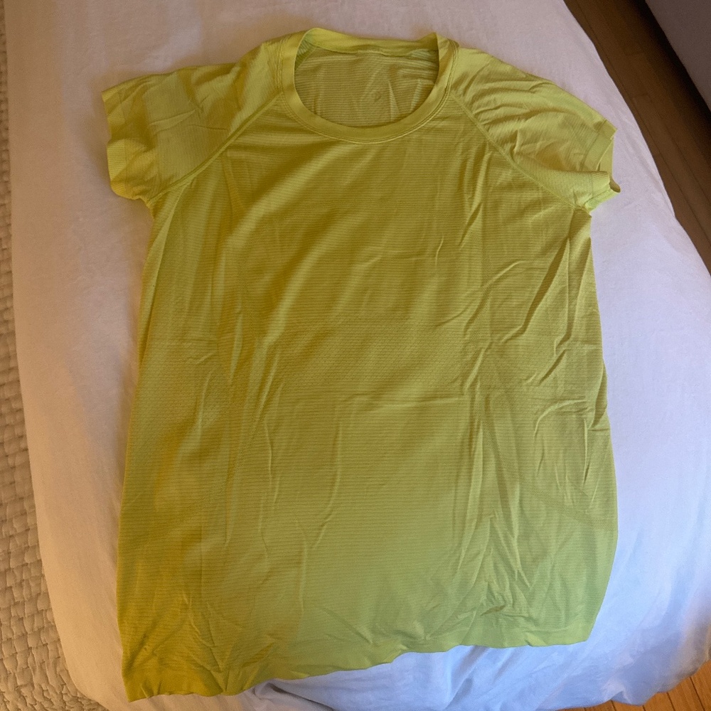 Yellow Lululemon short sleeve